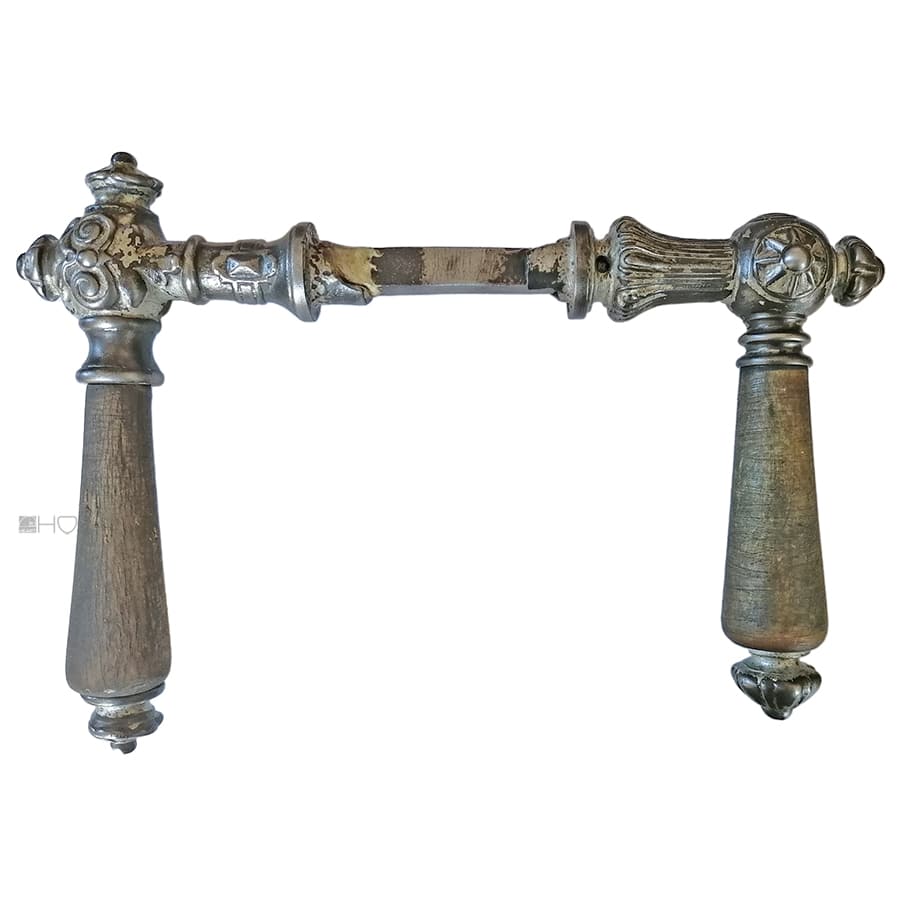 Große Türdrücker antik Haustür alt Eisen 12er Vk