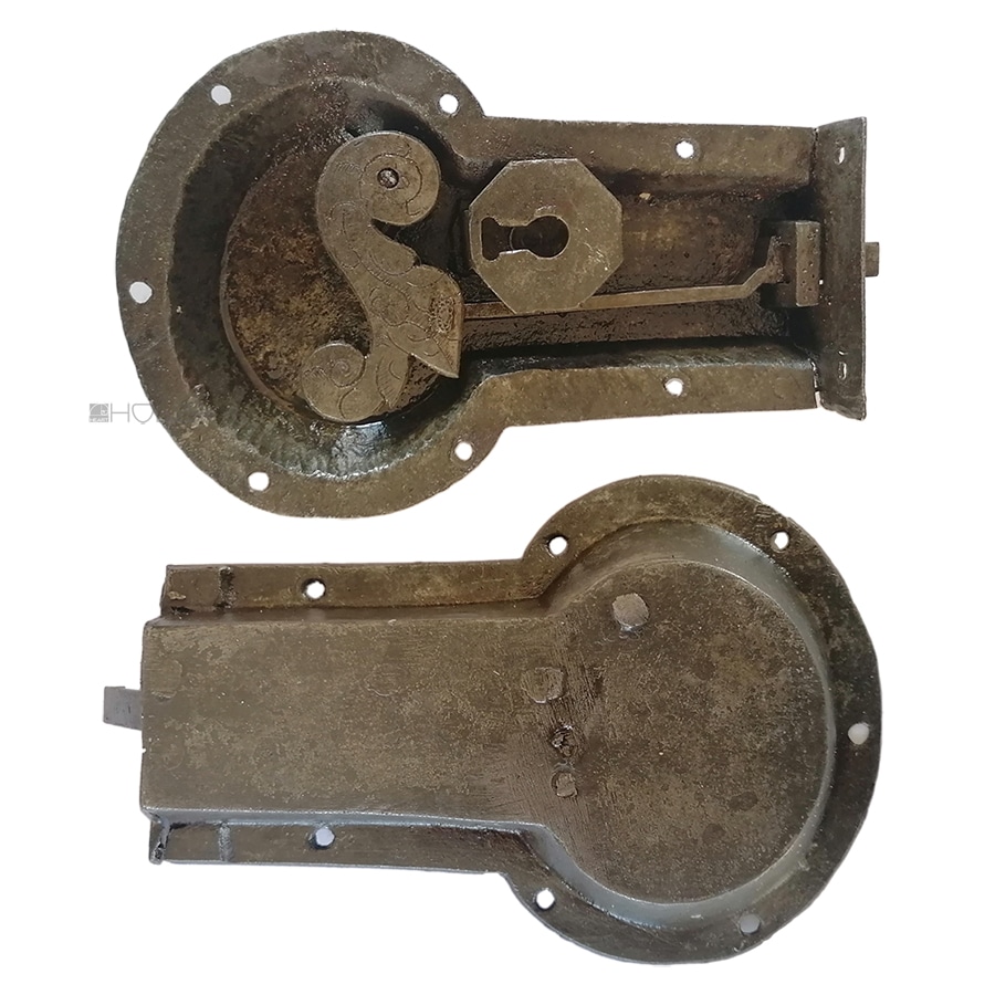 Schrankschloss antik Schnappschloss alt geschmiedet 16cm