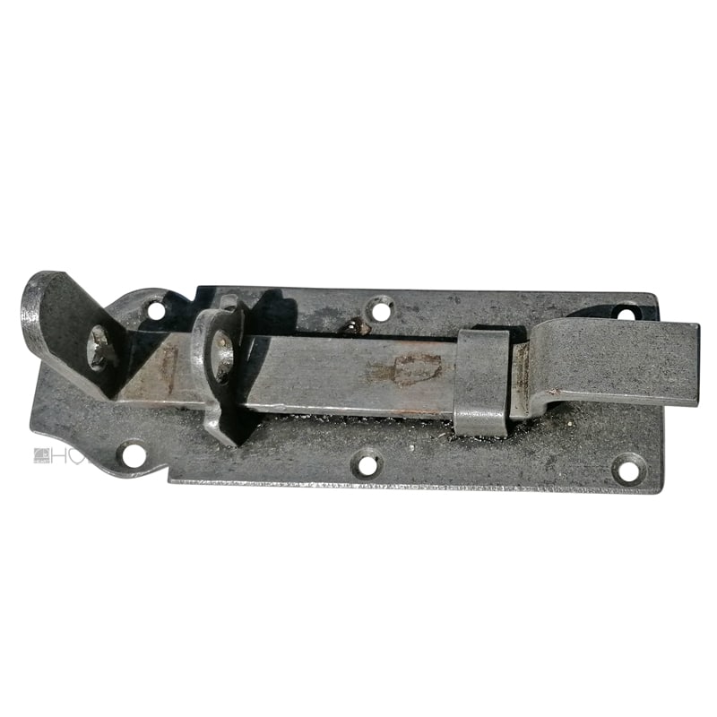 Tür Schieberiegel alt Stahl Türriegel gekröpft 17cm