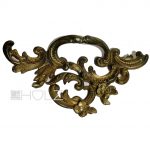 Bronze Beschlag antik Schubladengriff feuervergoldet Möbel alt 12 cm