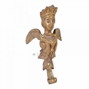 Möbel Bronze Beschlag feuervergoldet Frauenbüste schwer 16cm