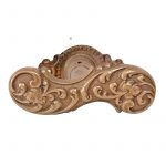 Fensterolive antik Neo Barock floral alt Fenstergriff 83/57/43