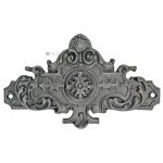 Supraporte Tür Möbel Beschlag Eisen antik Gründerzeit alt 25cm