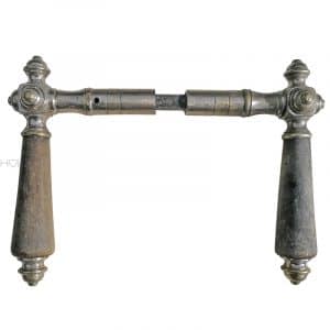 Türdrücker antik Würfel vernickelt Jugendstil alt 14mm 8er Vk