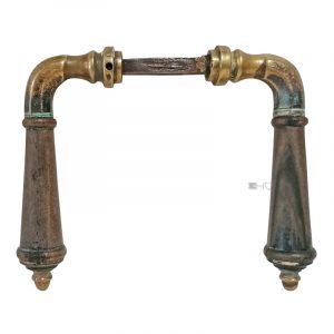 Türdrücker Jugendstil polygon Ebenholz 17.6mm 8er Vk