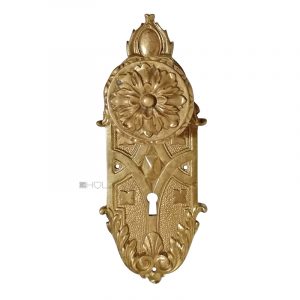Prächtiger Türknauf antik Türschild alt Gründerzeit 19cm