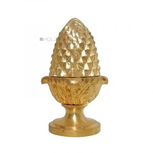 Pinienzapfen antik Messing Guss Zapfen Treppe Möbel 10cm