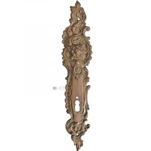 Langschild antik neo barock alt Doppelschloss Blende 63x310