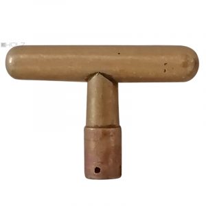 Fensterolive Avantgarde Bauhaus alt Messing Stab 78mm