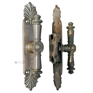 Basküle Getriebe antik Wiener Jugendstil Palmette vernickelt