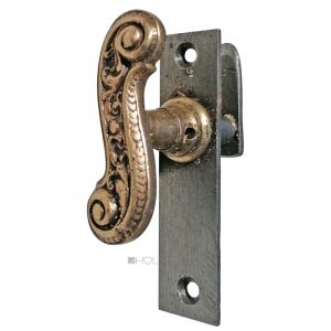 Fensterolive antik Fenstergriff neo barock Einreiber 68/20mm
