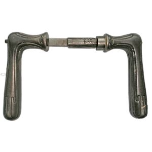 Türdrücker Kastenschloss alt Gusseisen Jugendstil antik 9er Vk