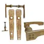 Drückergarnitur Jugendstil Avantgarde antik alt 76 mm 10er Vk