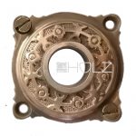 Prächtige Drückerrosette antik Messing Türdrücker 15.8 mm