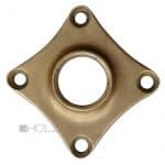 Drückerrosette antik Rosette Avantgarde Türklinke Rosette alt Messing 16.7 mm