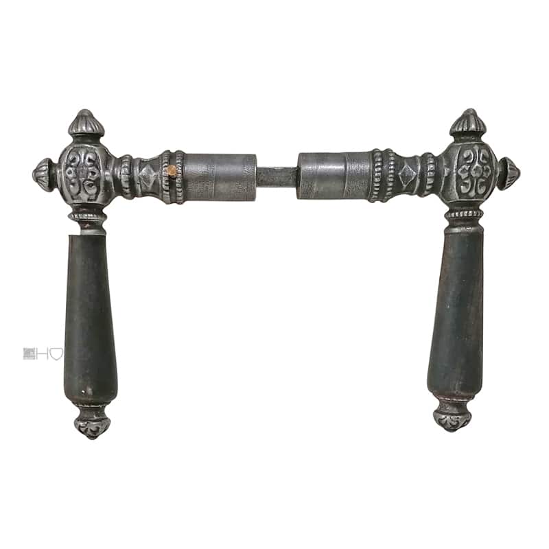 Türdrücker antik Türklinken Eisen Perle Blüte alt 19.1mm 8er Vk