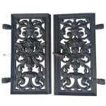 Ofentür antik Putten Kamin Tür Holzofen Öffnung 24cm