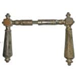 Türdrücker antik Würfel alt vernickelt Horn 15.4mm 8er Vk