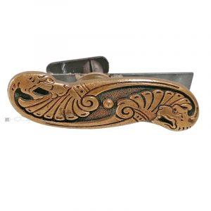 Fensterolive Jugendstil Einreiber Drache alt 72mm 18