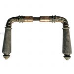 Türdrücker antik prächtig alt Türklinken Gründerzeit 15mm 8er Vk