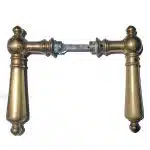 Große Haustür Türdrücker antik Kugel alt 17.2mm kurzer Vierkant