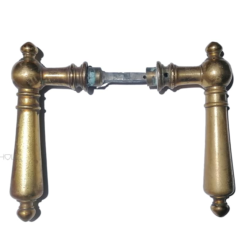 Große Haustür Türdrücker antik Kugel alt 17.2mm kurzer Vierkant