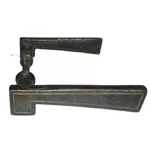 Große Türdrücker Haustür Jugendstil Eisen Avantgarde alt 16.2mm 9er Vk