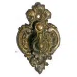 Prächtiges Tür Schlüsselschild antik neo barock alt 77mm