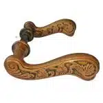 Tür Drückergarnitur Haustür Eingang Jugendstil floral groß 13er Vk 112