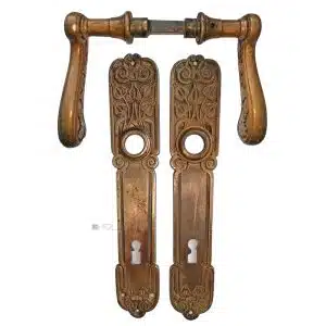 Tür Drückergarnitur Haustür Eingang Jugendstil floral groß 13er Vk 112