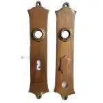 Tür Langschilder antik Gründerzeit alt glatt Guss 15.6mm 62