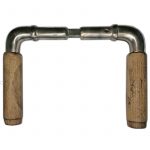 Türdrücker Bauhaus Stahl verchromt Holz 14.6mm alt 8er Vk