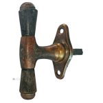 Fensterolive Avantgarde Messing Horn Art Deco alt 88/51/43