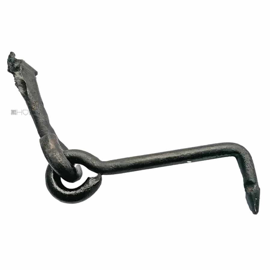 Tor Feststeller Haken Torhaken Scheune alt Stahl 17cm
