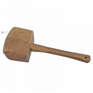 Holzhammer Klöppel alt Stechbeitel Stemmeisen Hammer 43cm