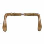 Türdrücker Jugendstil Messing Welle 1910er 15mm 8er Vk