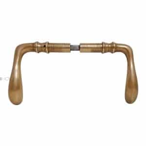 Türdrücker Jugendstil Messing Welle 1910er 15mm 8er Vk