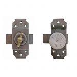 Drehriegel WC Schloss Sperriegel alt Toilette Türschloss alt