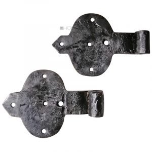 Kleine Tür Schippenbänder Türbänder geschmiedet alt antik 12cm 11er Dorn