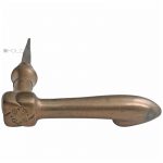 Türdrücker Jugendstil floral alt vier Türklinke 15.8mm 9er Vk