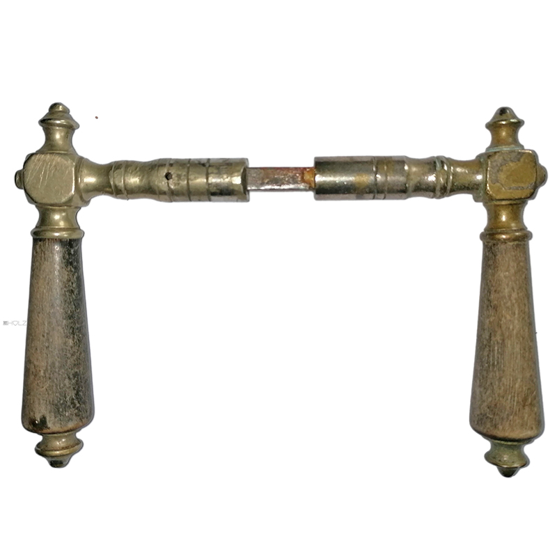 Türdrücker antik alt Würfel vernickelt abgegriffen 14.8mm 8er Vk