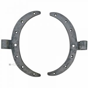 Türbänder geschmiedet antik C-Bänder alt 12er Dorn 21cm