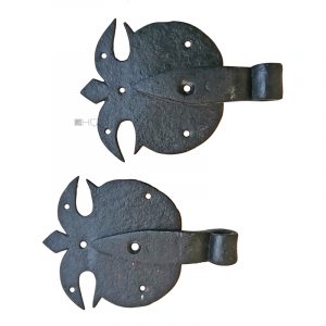 Tür Schippenbänder geschmiedet Türbänder schwarz 11er 12cm