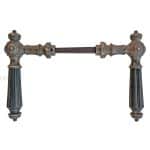 Prächtige Türdrücker antik Würfel Perle Kunsthorn 16.2mm 9er Vk