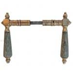 Feine Türdrücker antik Gründerzeit Würfel Türklinken 15.4mm 8er Vk