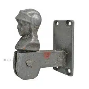 Ladenhalter antik Kämpfer Ritter Helm alt Anschraubhalter Fensterladen