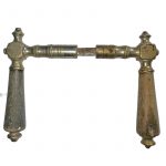 Türdrücker antik Würfel vernickelt alt 15.4mm 8er Vk