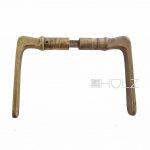 Türdrücker antik Jugendstil Messing schlank Türklinken 8er Vk