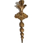 Möbelbeschlag antik Bronze feuervergoldet 21 cm