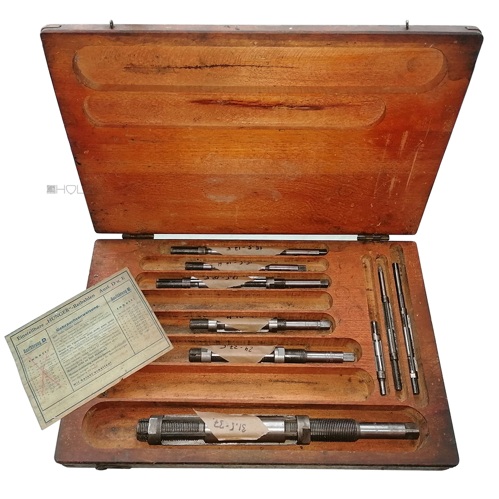 Hunger Reibahle Set alt verstellbar Handreibahle Räumahle 10.5 bis 37mm